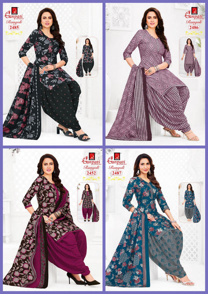Rangoli Vol 24 Ganpati Cotton Dress Material Supplier Gujarat