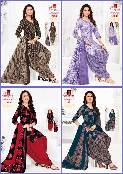 Rangoli Vol 24 Ganpati Cotton Dress Material Supplier Gujarat