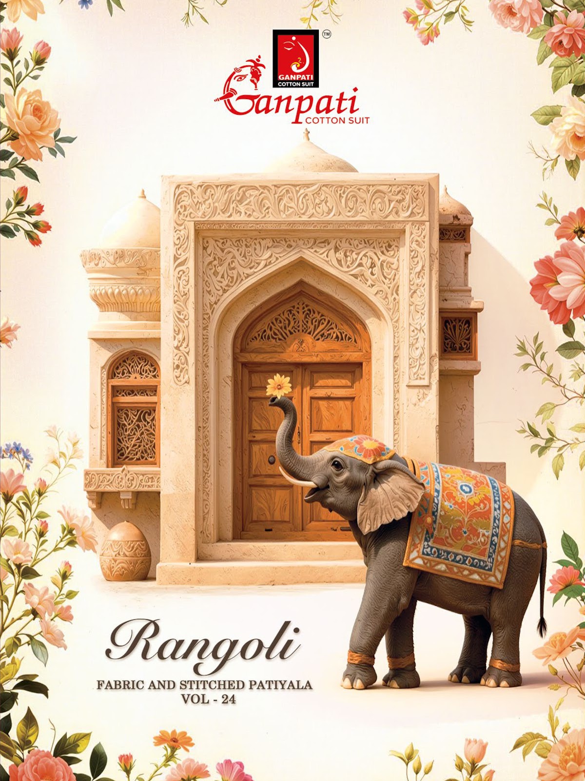 Rangoli Vol 24 Ganpati Cotton Dress Material Supplier Gujarat