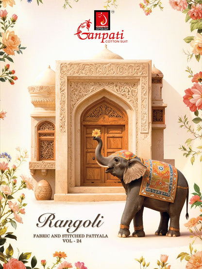 Rangoli Vol 24 Ganpati Cotton Dress Material Supplier Gujarat