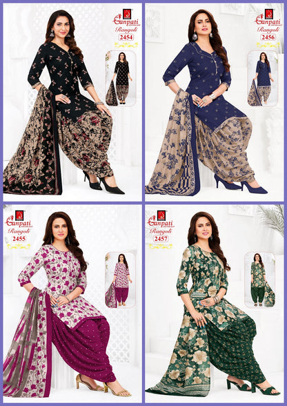 Rangoli Vol 24 Ganpati Cotton Dress Material Supplier Gujarat