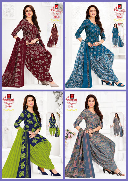 Rangoli Vol 24 Ganpati Cotton Dress Material Supplier Gujarat