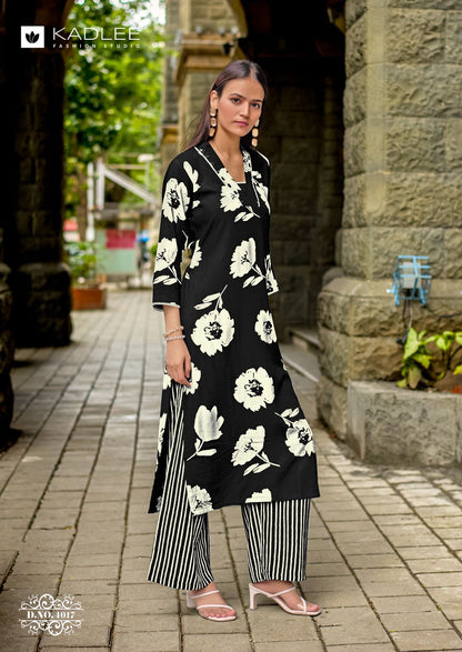 Rangoli Vol 3 Kadlee Rayon Kurti Plazzo Set Exporter India