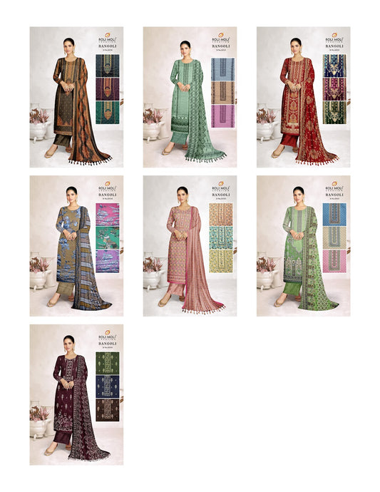 Rangoli Vol 3 Roli Moli Pashmina Suits Manufacturer