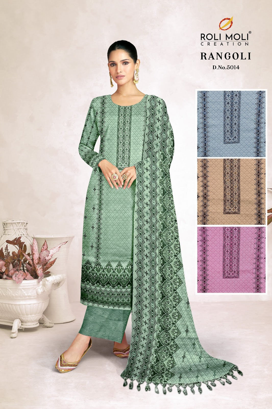 Rangoli Vol 3 Roli Moli Pashmina Suits Manufacturer