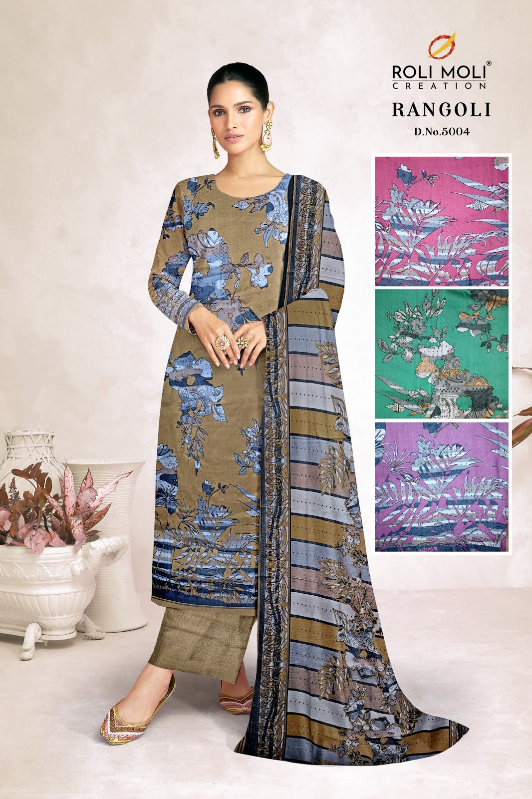 Rangoli Vol 3 Roli Moli Pashmina Suits Manufacturer