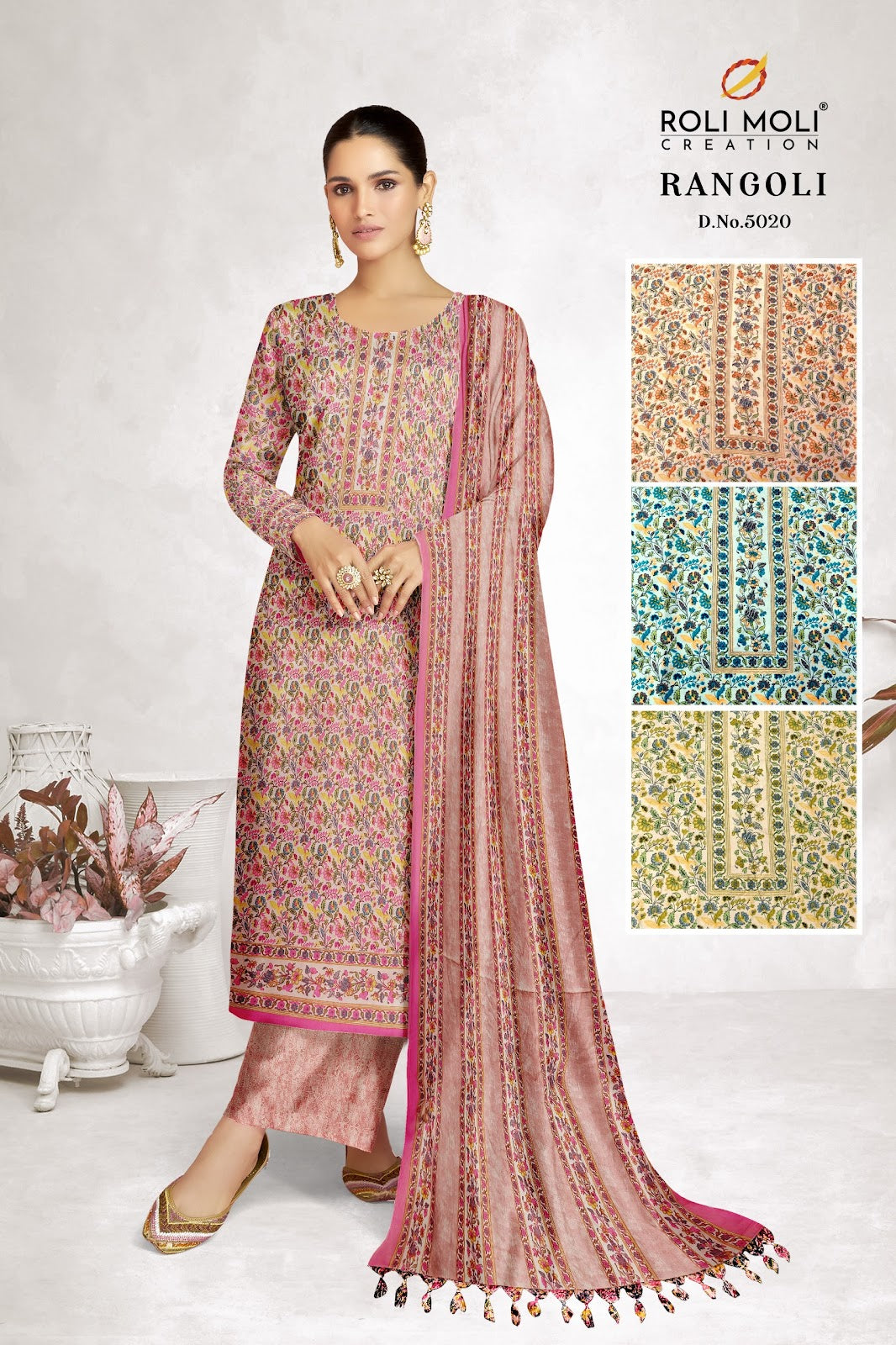Rangoli Vol 3 Roli Moli Pashmina Suits Manufacturer
