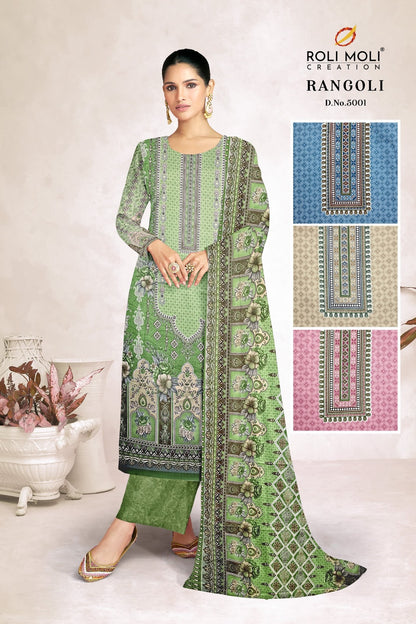 Rangoli Vol 3 Roli Moli Pashmina Suits Manufacturer