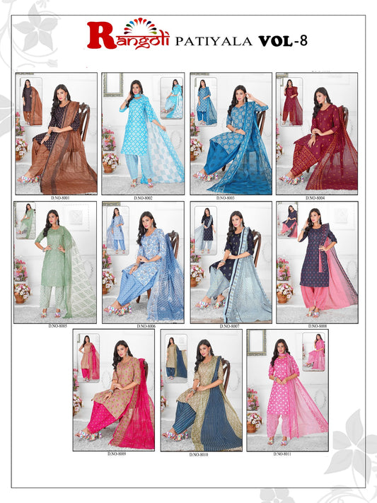 Rangoli Vol 8 Kc Cotton Dress Material Supplier India