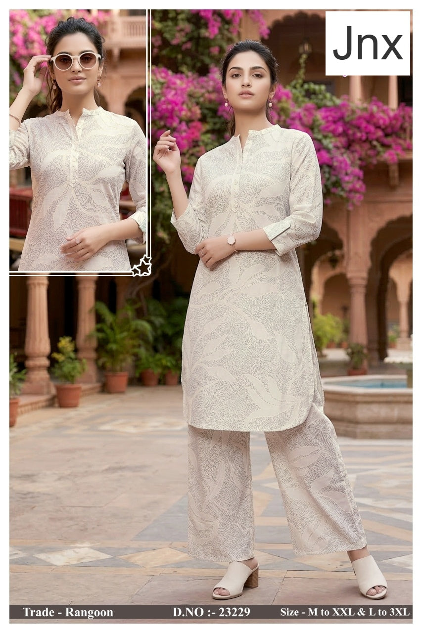 Rangoon 0306 Jnx Vertican Co Ord Set Exporter