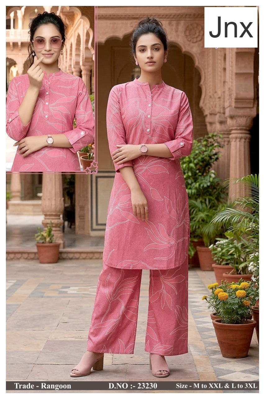 Rangoon 0306 Jnx Vertican Co Ord Set Exporter