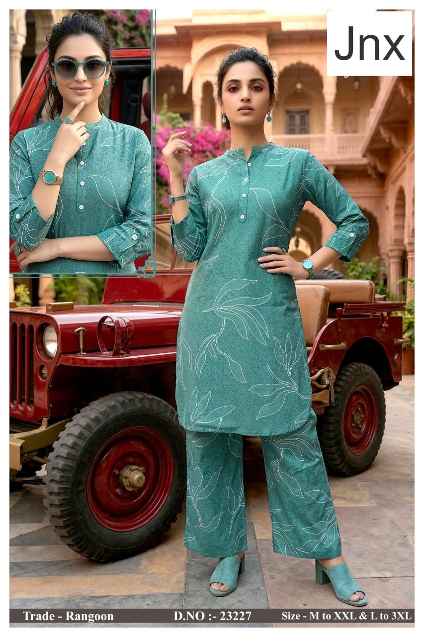 Rangoon 0306 Jnx Vertican Co Ord Set Exporter