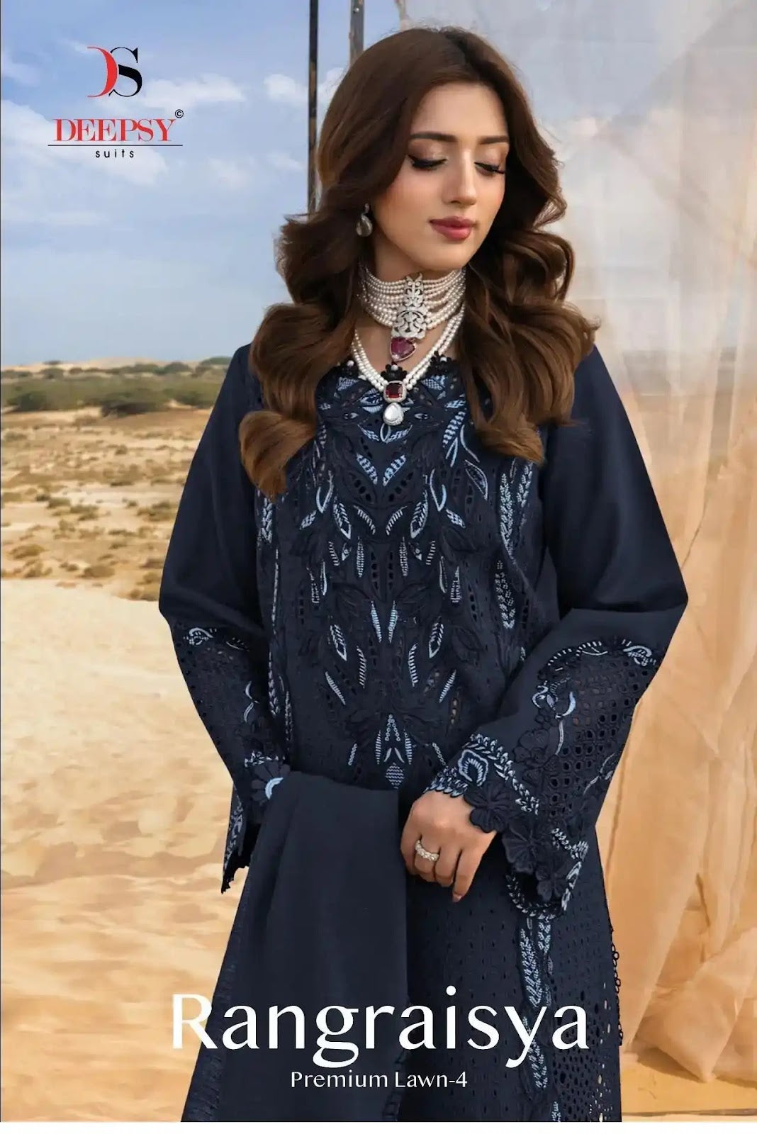 Rangrasiya 4 Premium Lawn Deepsy Cotton Pakistani Salwar Suits Wholesaler Gujarat