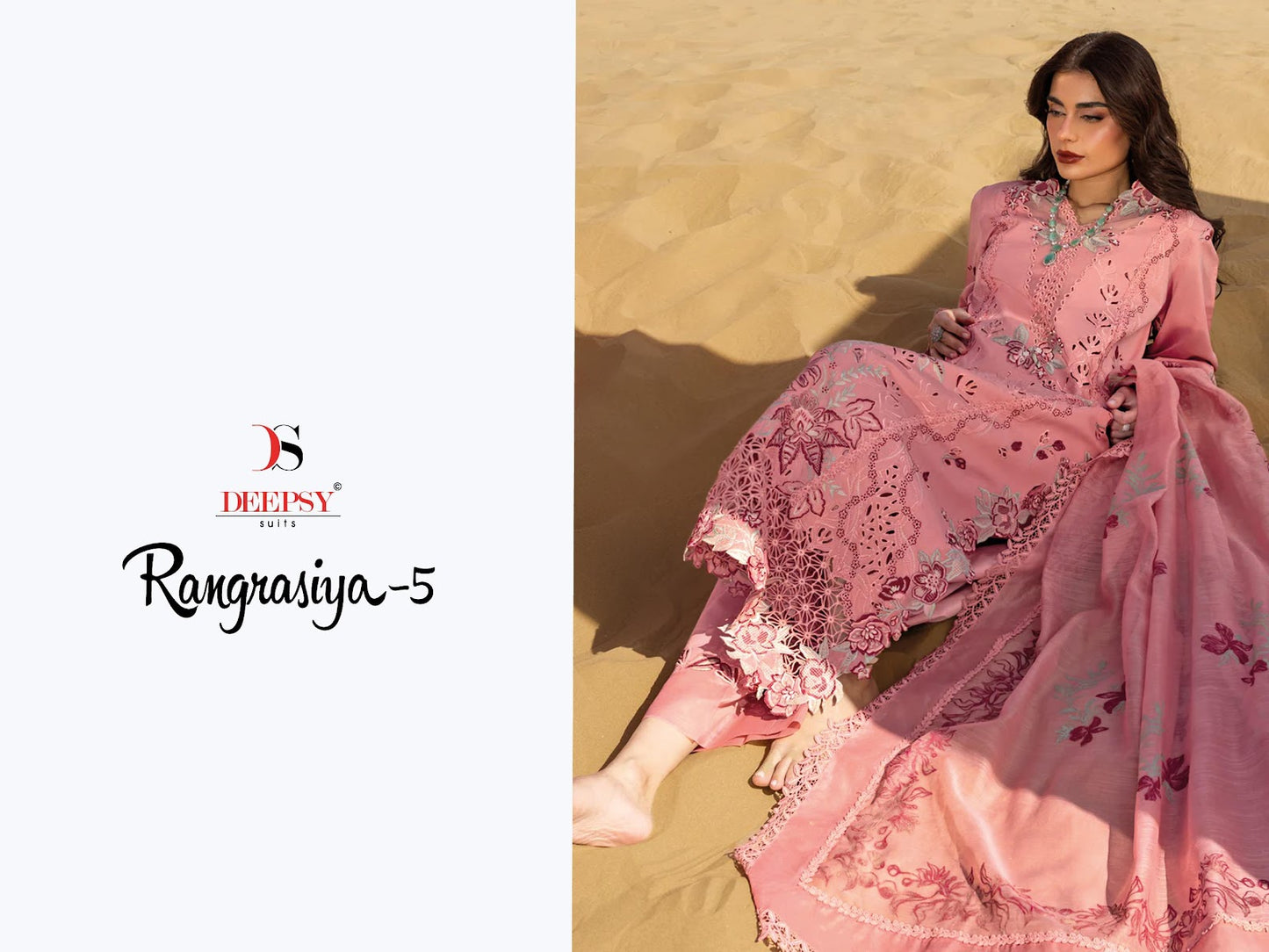 Rangrasiya 5 Deepsy Cotton Pakistani Patch Work Suits Manufacturer Ahmedabad