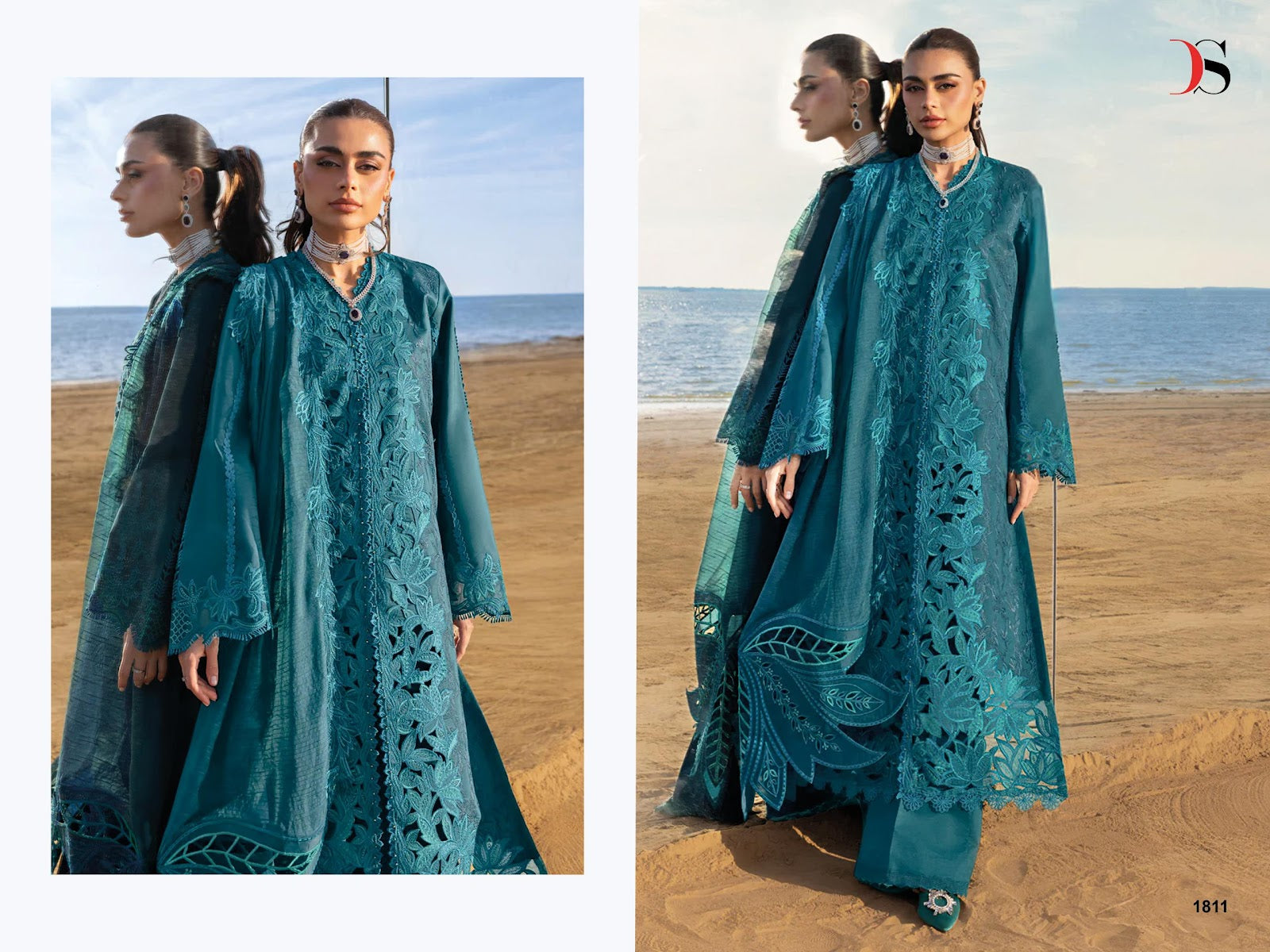 Rangrasiya 5 Deepsy Cotton Pakistani Patch Work Suits Manufacturer Ahmedabad
