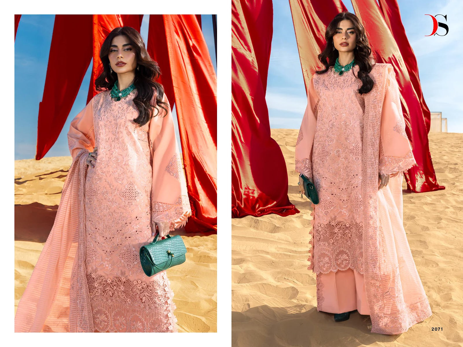 Rangrasiya 6 Deepsy Cotton Pakistani Patch Work Suits Supplier Ahmedabad
