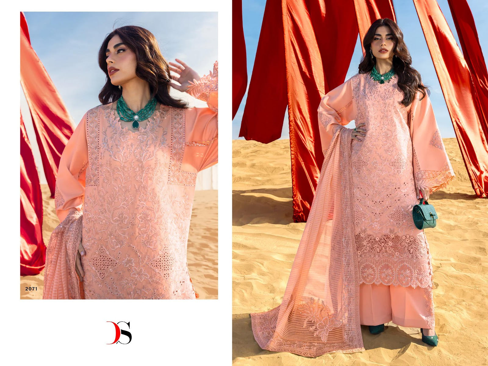 Rangrasiya 6 Deepsy Cotton Pakistani Patch Work Suits Supplier Ahmedabad