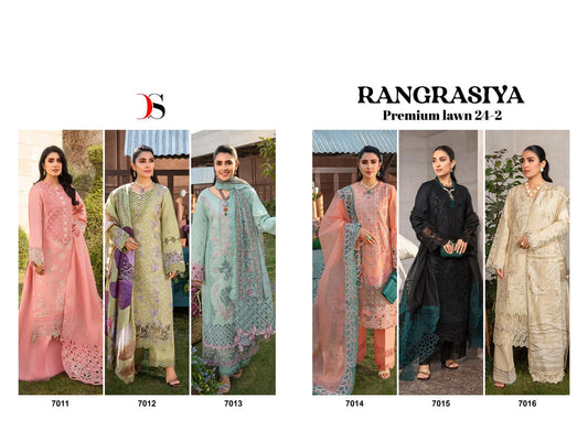 Rangrasiya Premium Lawn 24-2 Deepsy Cotton Pakistani Salwar Suits Supplier