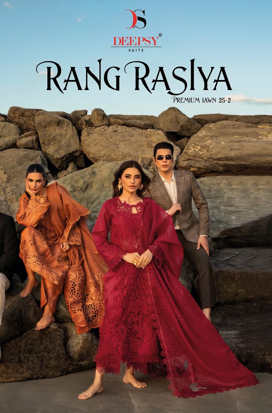 Rangrasiya Premium Lawn 25-2 Deepsy Pure Cotton Pakistani Salwar Suits Wholesaler
