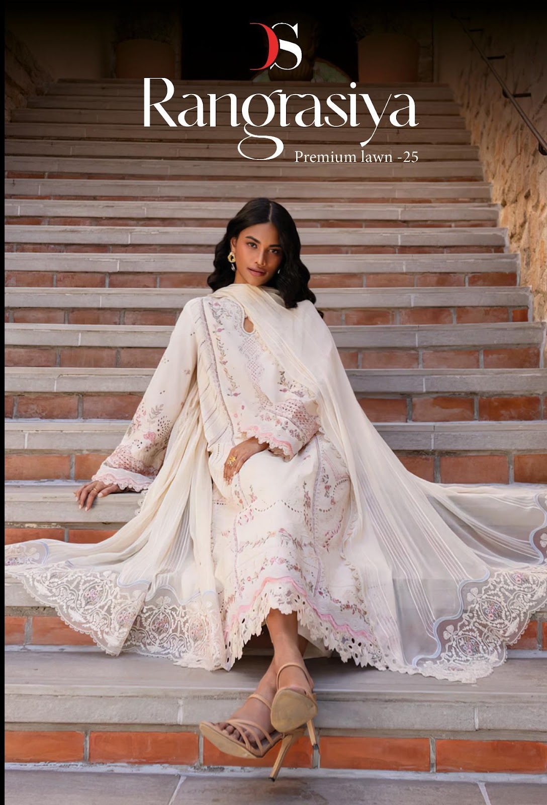 Rangrasiya Premium Lawn 25 Deepsy Pure Cotton Pakistani Patch Work Suits Wholesale