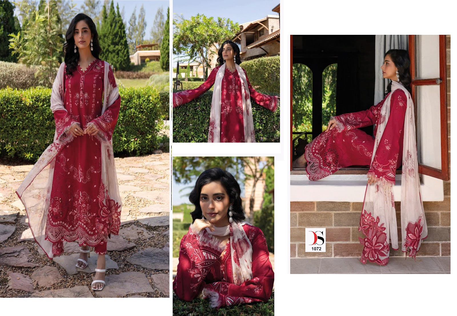 Rangrasiya Premium Lawn 25 Deepsy Pure Cotton Pakistani Patch Work Suits Wholesale