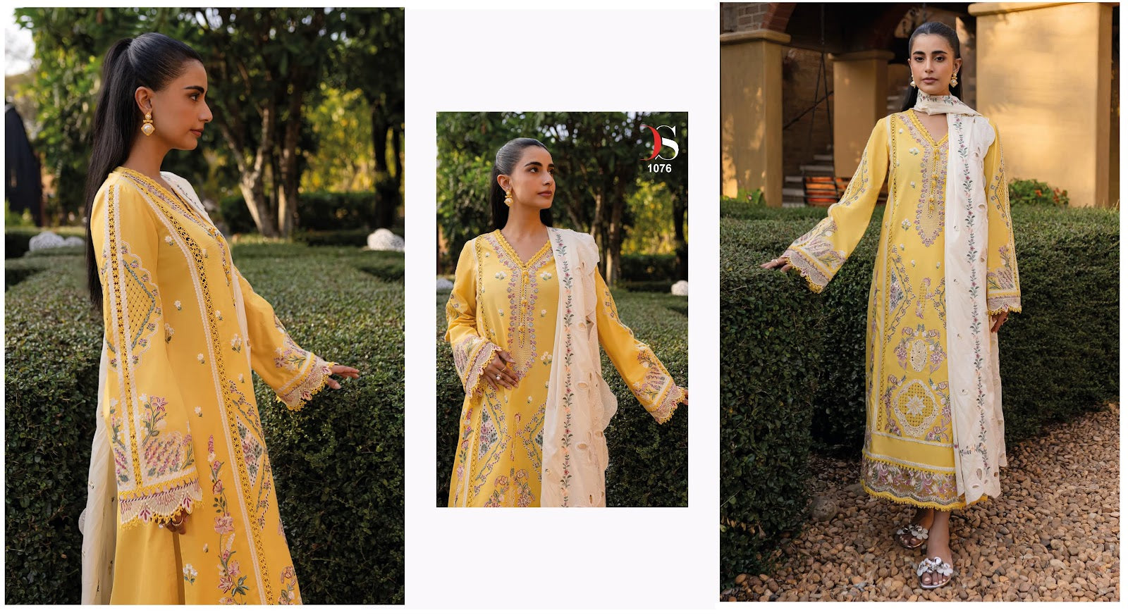 Rangrasiya Premium Lawn 25 Deepsy Pure Cotton Pakistani Patch Work Suits Wholesale