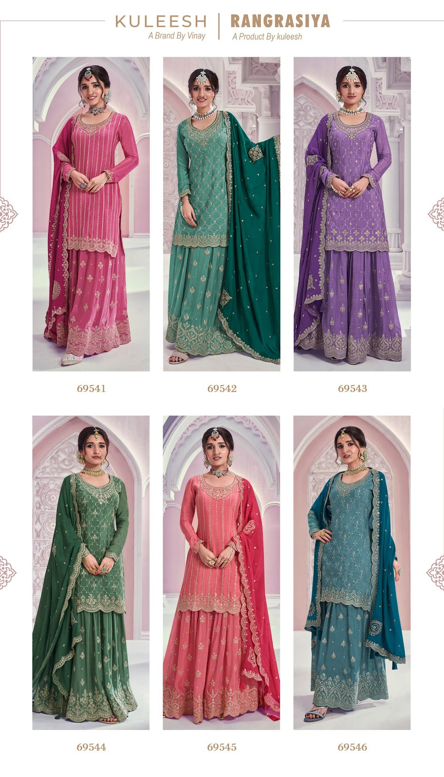 Rangrasiya Vinay Fashion Llp Chinon Sharara Style Suits Supplier India