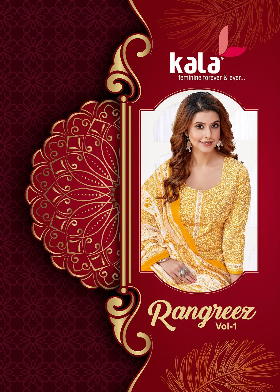 Rangreez Vol 1 Kala Cotton Dress Material Supplier Gujarat