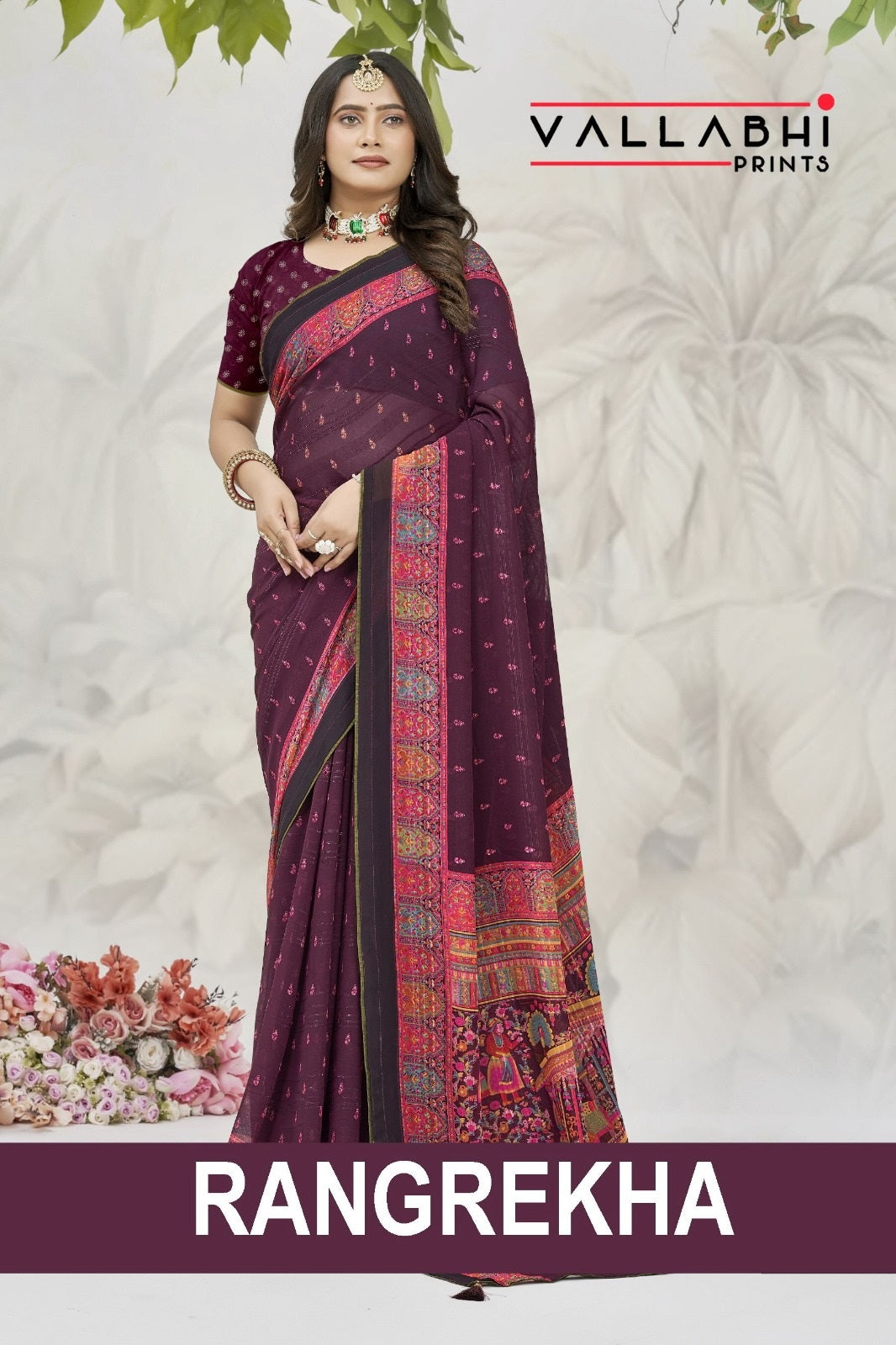 Rangrekha Vallabhi Prints Weightless Sarees Exporter