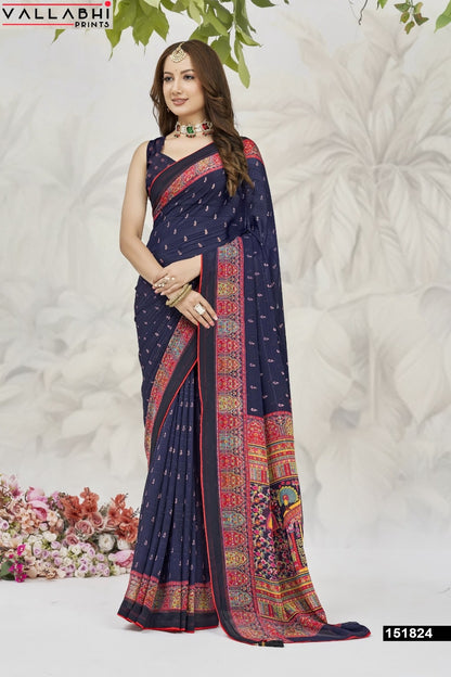 Rangrekha Vallabhi Prints Weightless Sarees Exporter