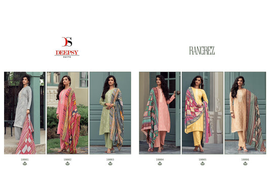 Rangrez Deepsy Lawn Karachi Salwar Suits Supplier