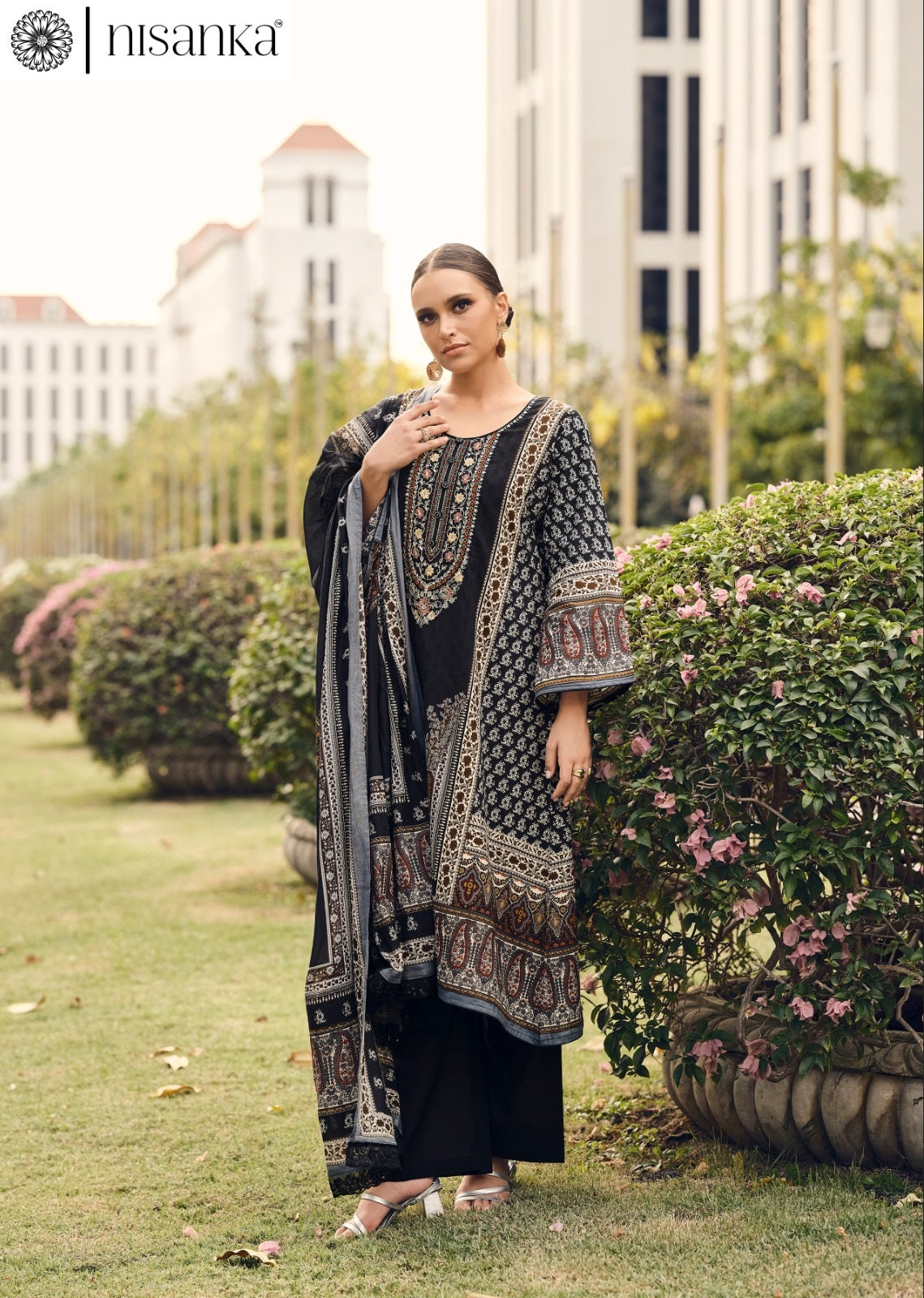 Rangrez Nisanka Cotton Lawn Karachi Salwar Suits Manufacturer India
