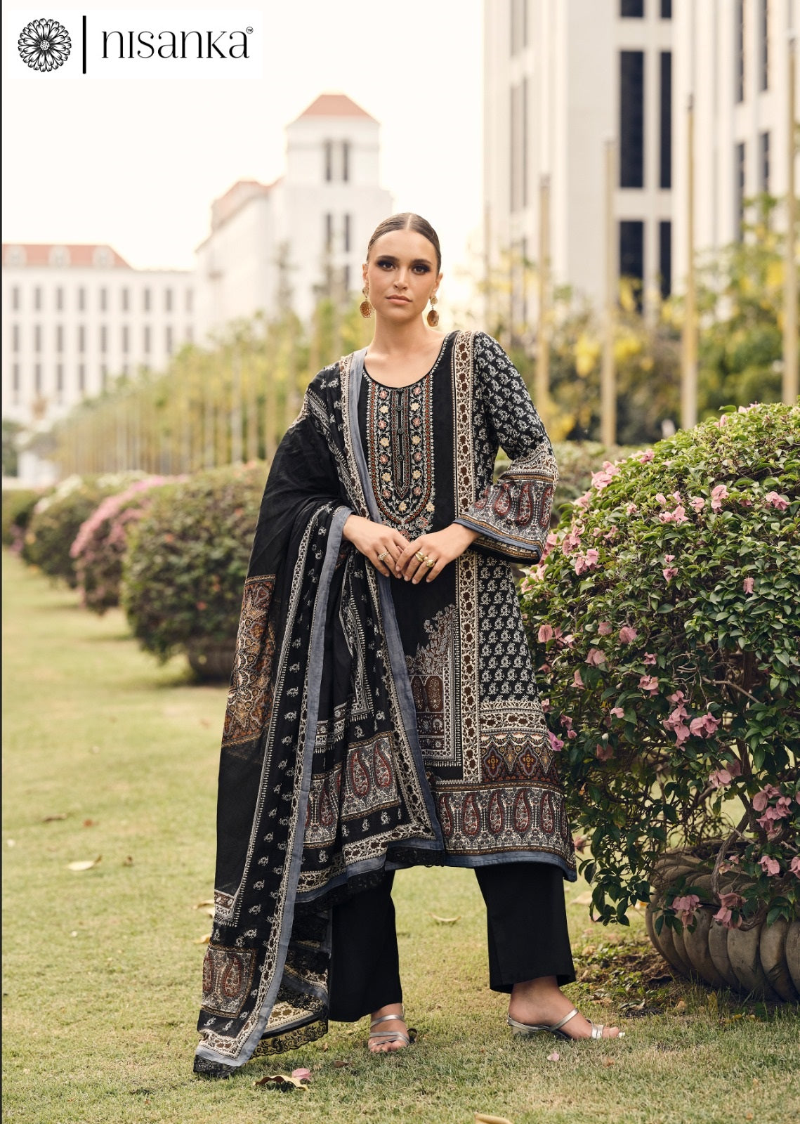 Rangrez Nisanka Cotton Lawn Karachi Salwar Suits Manufacturer India