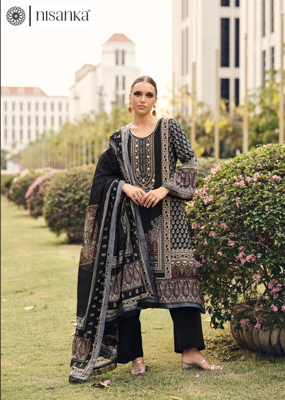 Rangrez Nisanka Cotton Lawn Karachi Salwar Suits Manufacturer India