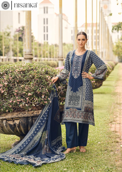 Rangrez Nisanka Cotton Lawn Karachi Salwar Suits Manufacturer India