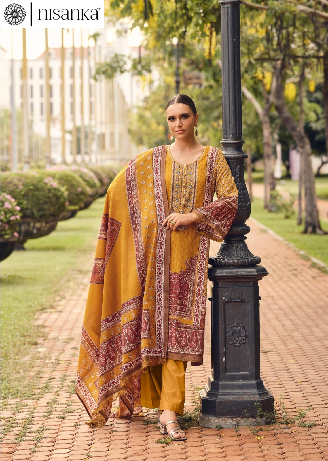 Rangrez Nisanka Cotton Lawn Karachi Salwar Suits Manufacturer India