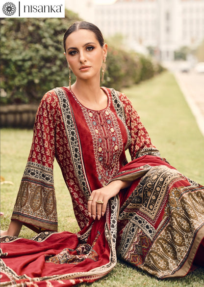 Rangrez Nisanka Cotton Lawn Karachi Salwar Suits Manufacturer India