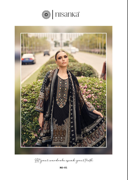 Rangrez Nisanka Cotton Lawn Karachi Salwar Suits Manufacturer India