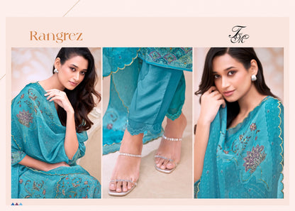 Rangrez Tm Pure Silk Plazzo Style Suits Manufacturer Gujarat
