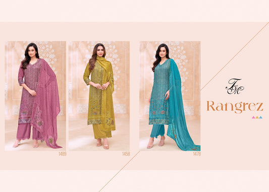 Rangrez Tm Pure Silk Plazzo Style Suits Manufacturer Gujarat