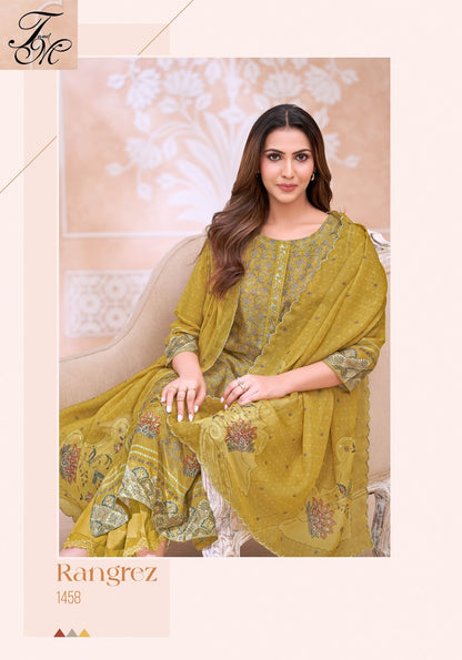 Rangrez Tm Pure Silk Plazzo Style Suits Manufacturer Gujarat
