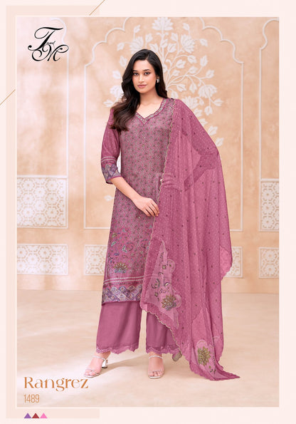 Rangrez Tm Pure Silk Plazzo Style Suits Manufacturer Gujarat