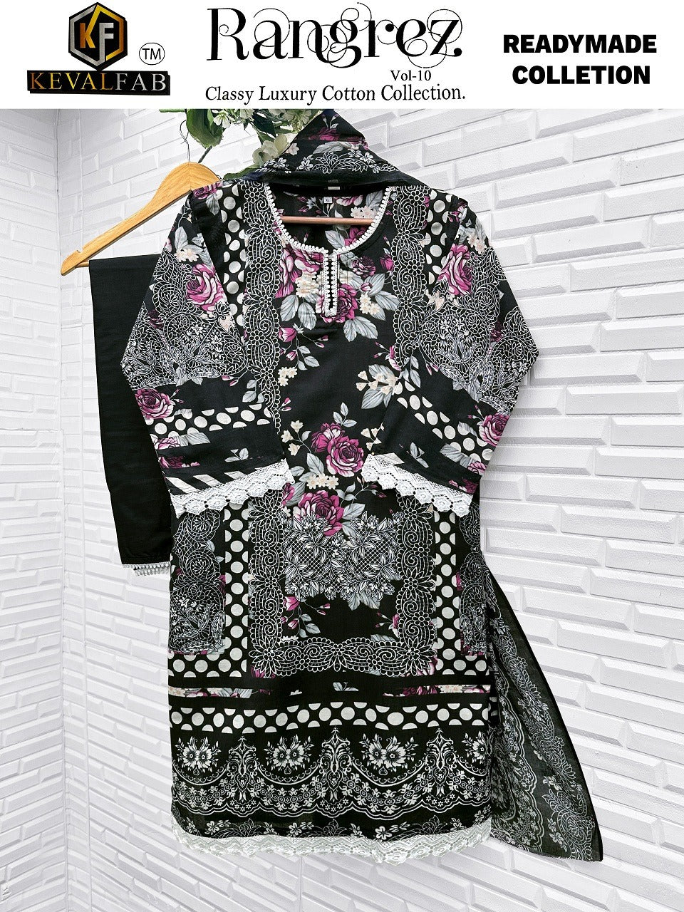 Rangrez Vol 10 Classy Luxury Cotton Collection Keval Fab Karachi Readymade Suits Wholesale Rate
