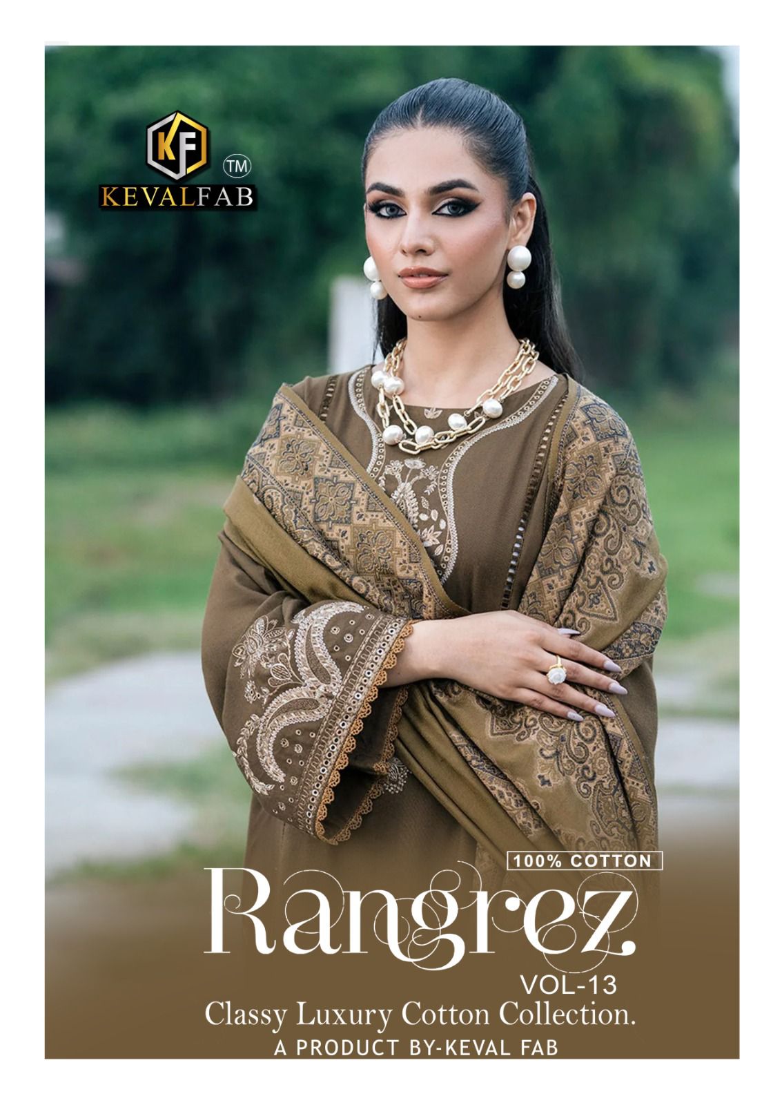Rangrez Vol 13 Keval Fab Mix Cotton Karachi Salwar Suits Wholesaler India