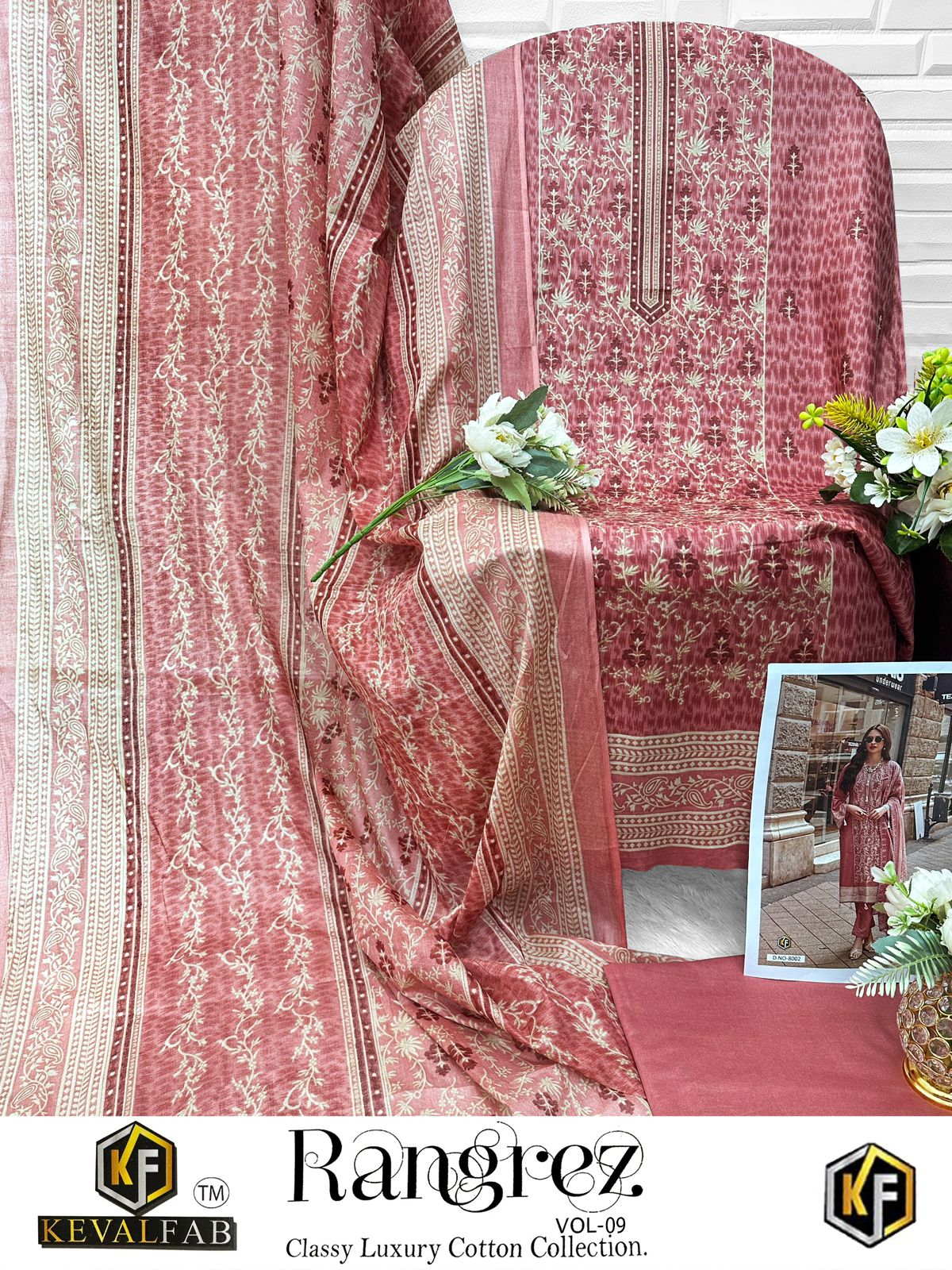 Rangrez Vol 9 Classy Luxury Cotton Collection Keval Fab Karachi Salwar Suits Wholesale Price