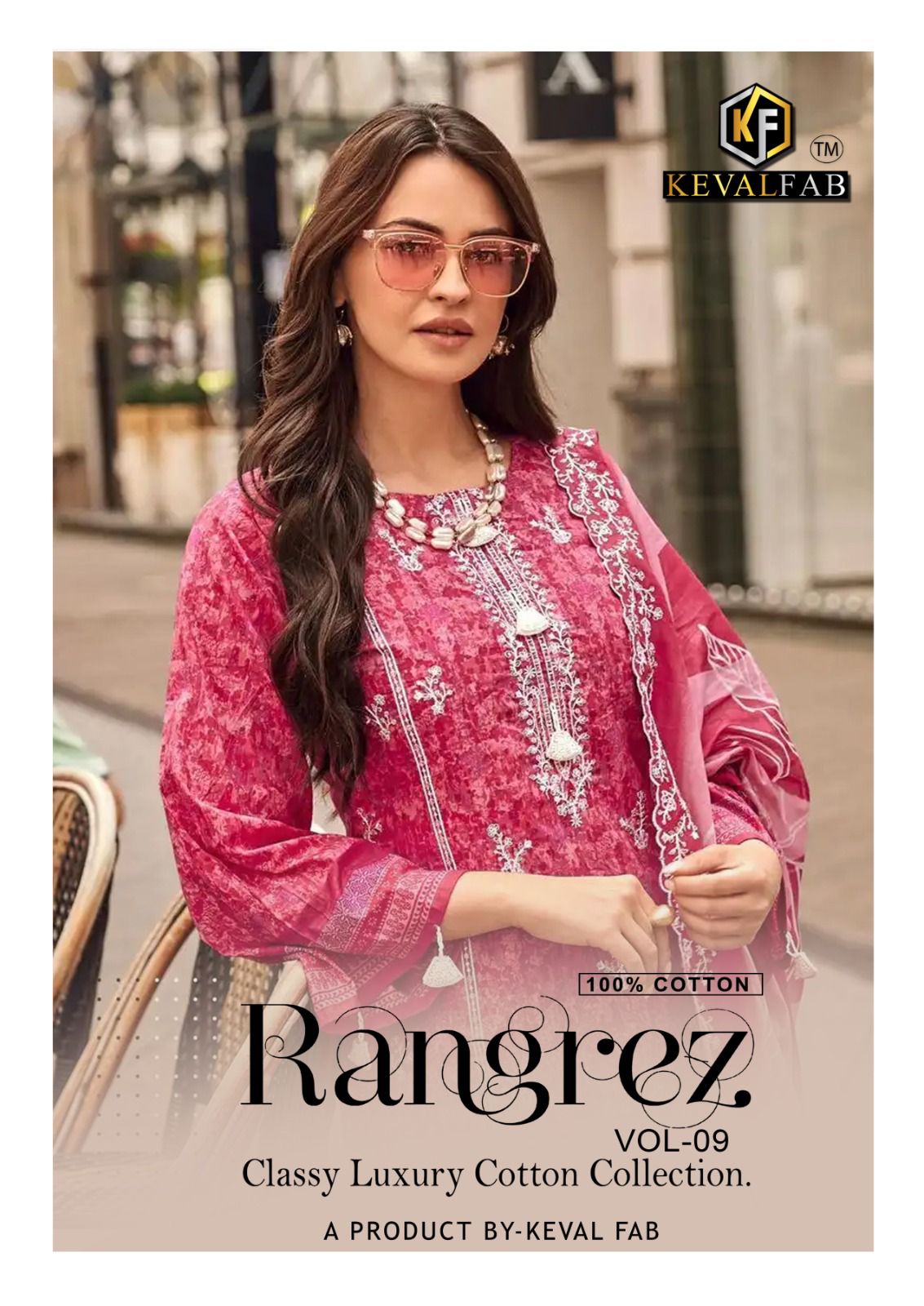 Rangrez Vol 9 Classy Luxury Cotton Collection Keval Fab Karachi Salwar Suits Wholesale Price