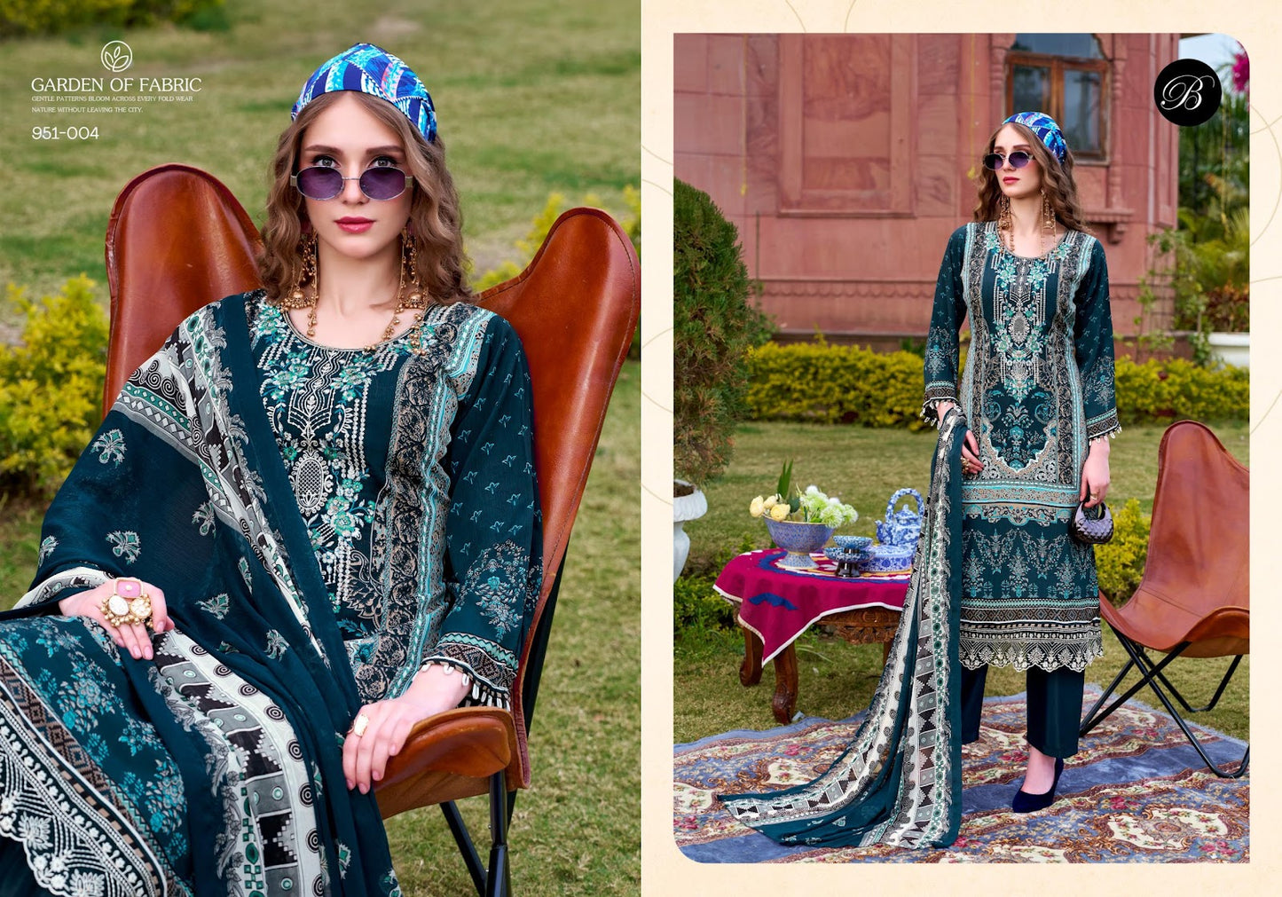 Rangreza Belliza Designer Studio Pure Crape Karachi Salwar Suits Exporter
