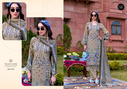 Rangreza Belliza Designer Studio Pure Crape Karachi Salwar Suits Exporter