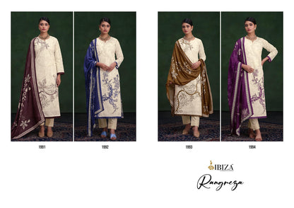 Rangreza Ibiza Pure Organdy Pant Style Suits Exporter Gujarat