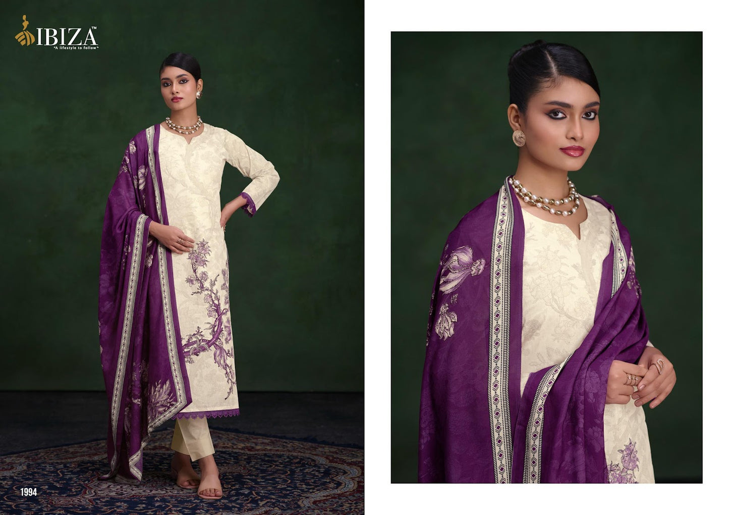 Rangreza Ibiza Pure Organdy Pant Style Suits Exporter Gujarat